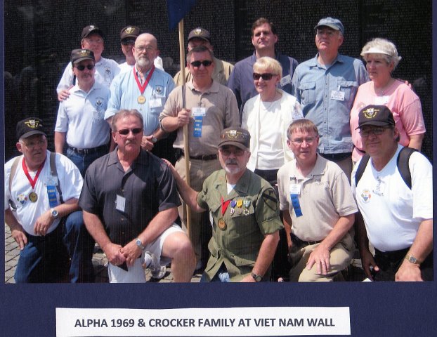 Bravest Men I Have Ever Known and A Co FIRST FAMILY Pooluka  Lon Larry  Lumpy Dick  Joe and other Alpha 1969 with Cpt Crockers wife and family